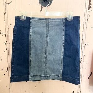 PacSun Two-Tone Denim Pencil Skirt